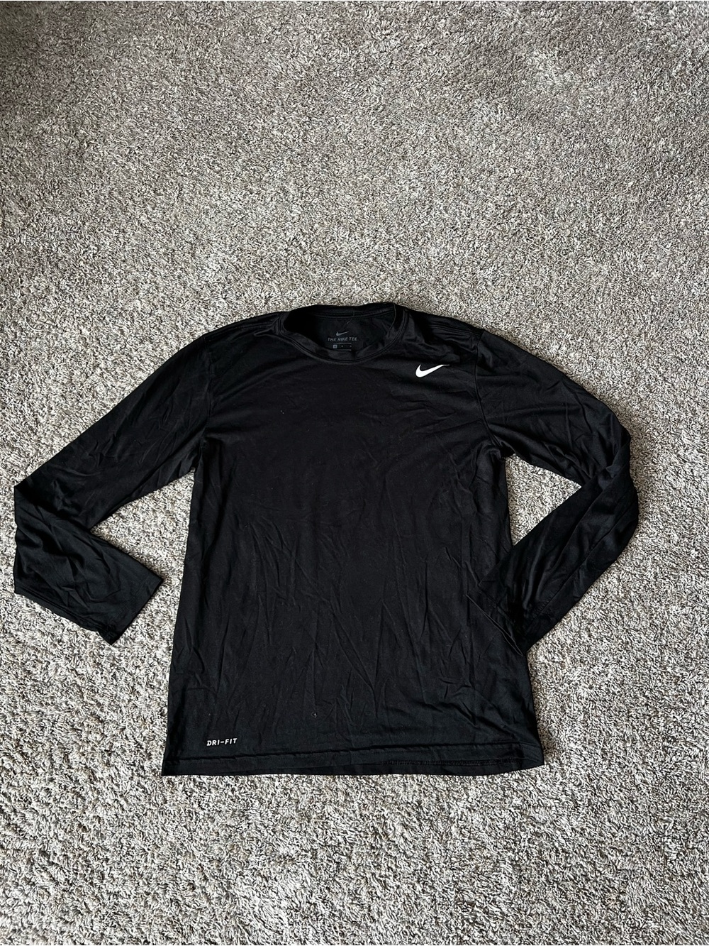 Nike Black Long Sleeve Dri-FIT Crew Shirt